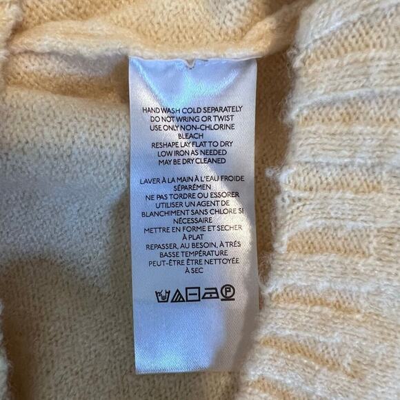 Urban Outfitters Cropped Cowl Neck Sweater in Cream Women’s Size Large - Picture 6 of 6